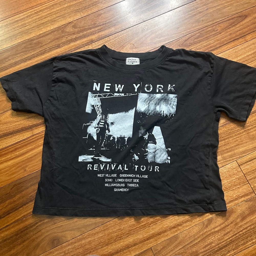 Urban Nation Graphic Tee New York Revival‎ Tour Black Cotton T-Shirt M